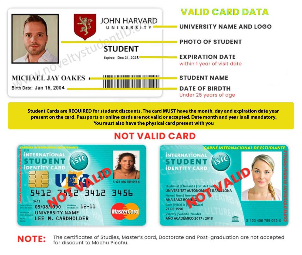 Student Card - PeruTreks